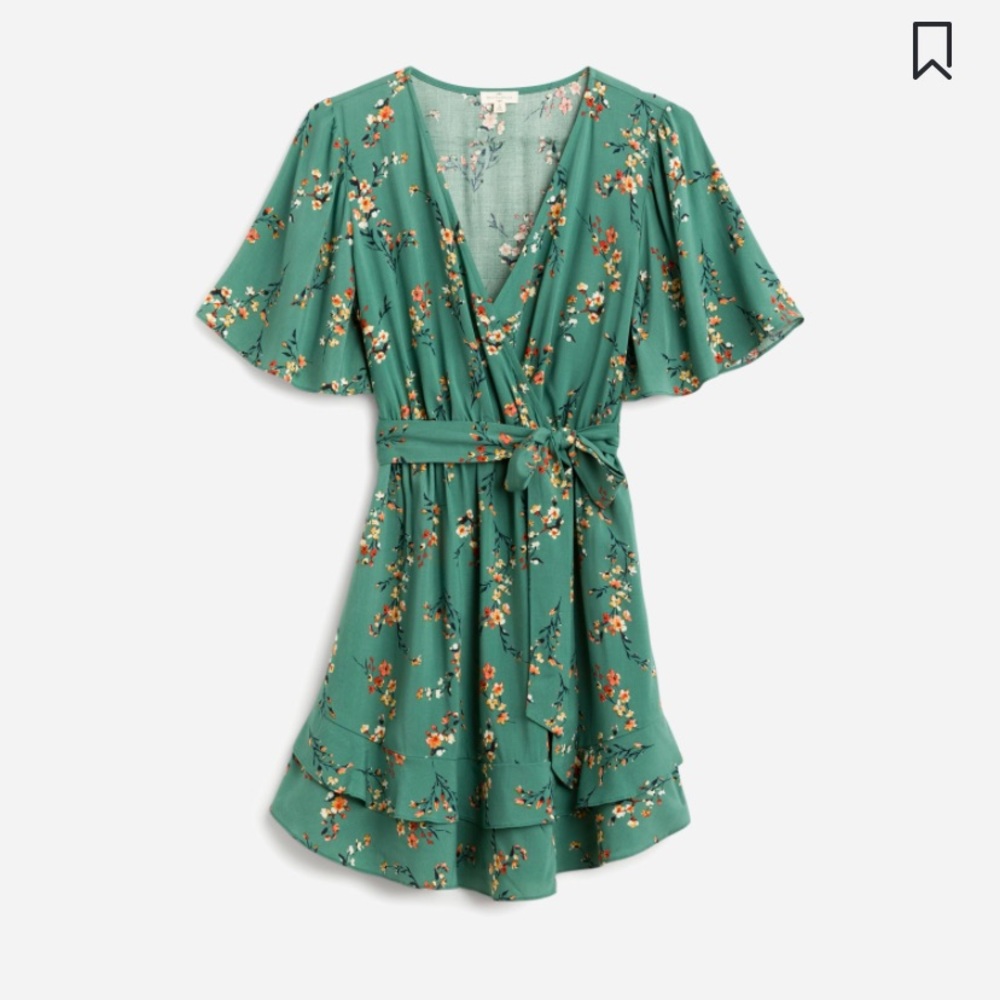 Francisca Wrap Dress - Green